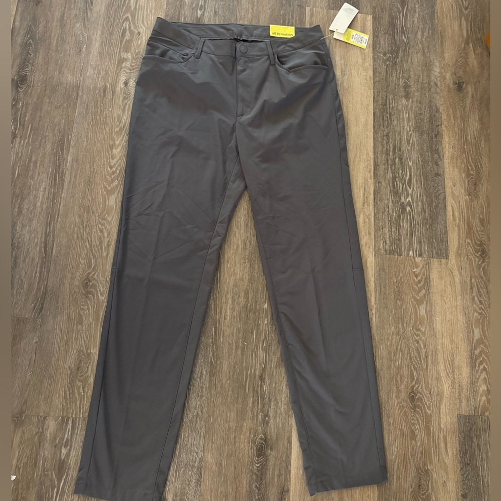 Men's All in Motion Stretch Straight Golf Pants - Dark Gray Sz 34X32 NWT - Picture 2 of 10